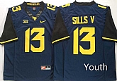 Youth West Virginia Mountaineers 13 David Sills V Navy Nike College Football Jersey,baseball caps,new era cap wholesale,wholesale hats